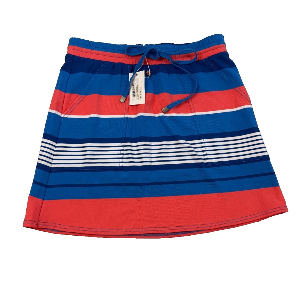 Hatley Christine Skirt Sunside Stripes Blue Coral Mini Small‎ NEW MSRP 65